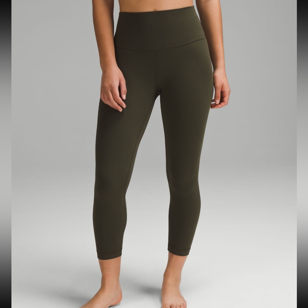 Lululemon Align High-Rise Crop 23” Dark Olive
